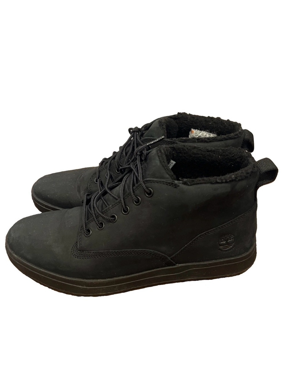 Timberland Men's Black Lace-Up Nubuck Ankle Boots